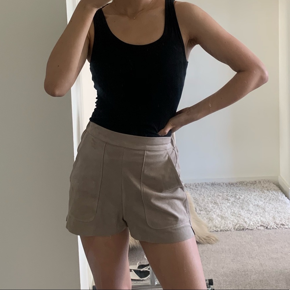 Aritzia vegan suede shorts - XS